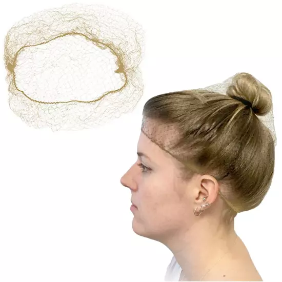 Slim Net Durable and Invisible Hair Nets for Men and Women - Reusable