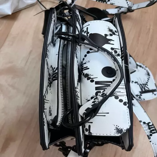 NWT Steve Madden Bevelynh Satchel Halloween Editon White And Black