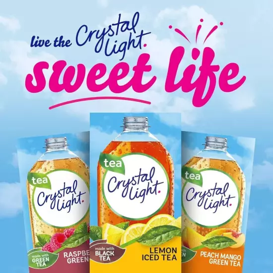 Crystal Light Sugar-Free Lemon Iced Tea On-The-Go Powdered Drink Mix 120 Count