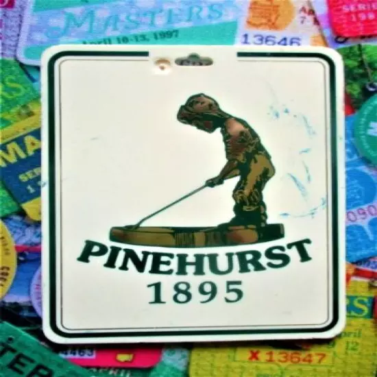 vtg - PGA Golf Bag Tag - PINEHURST COUNTRY CLUB cc - Pinehurst NC