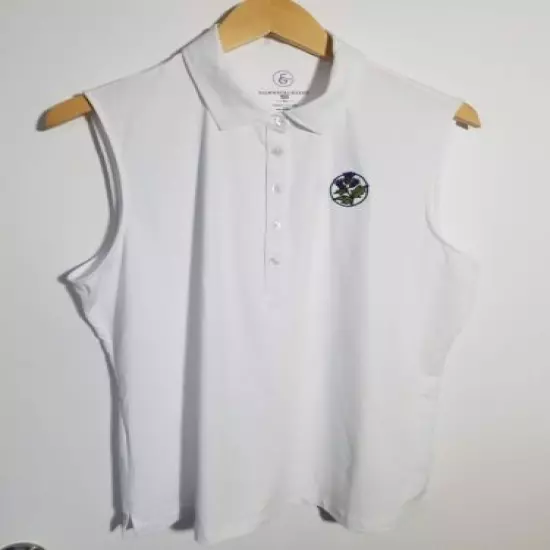 1 NWT WOMEN'S FAIRWAY & GREENE S/L POLO, SIZE: X-LARGE, COLOR: WHITE (J335)