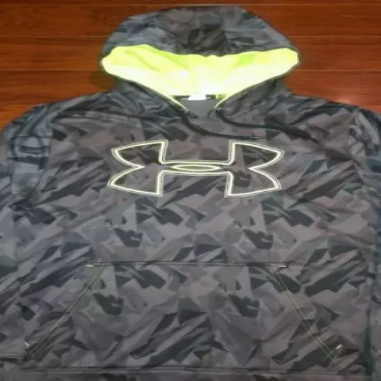 Under Armour Fleece Camo Hoodie Hoody Sweatshirt Mens Medium FOOTBALL BASKETBALL