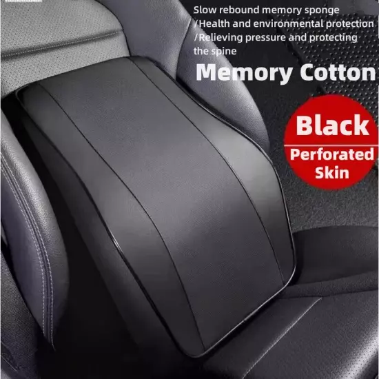 Car Neck Headrest Pillow Rest Head Support Cushion Car Memory Foam Lumbar Pillow