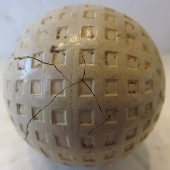 VINTAGE GORDON MESH GOLF BALL WITH UNUSUAL COVER PATTERN