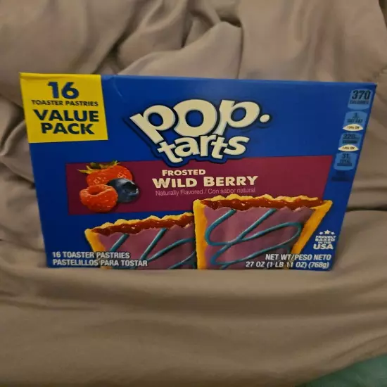 NEW POP TARTS TOASTER PASTRIES FROSTED WILD BERRY FLAVOR 16 CT 27 OZ BOX BUY NOW