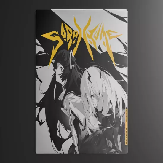 Wallhack SP-004 Limited Edition: Twins Sora & Yume Glass Mousepad FAST FREESHIP!