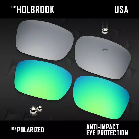 Anti Scratch Polarized Replacement Lenses for-Oakley Holbrook OO9102 Options