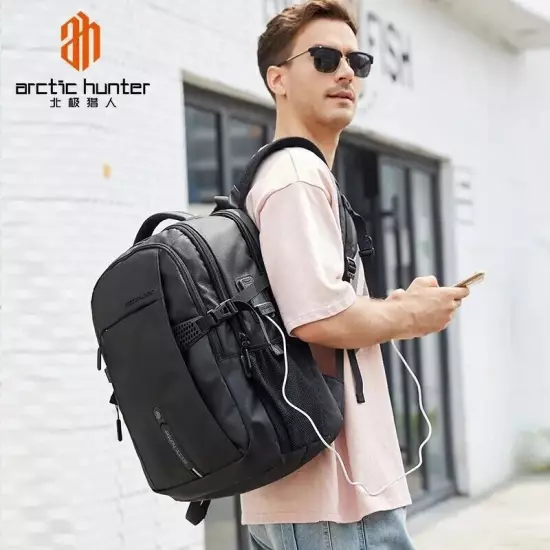 ARCTIC HUNTER Multi Waterproof Men Laptop Business Backpack school Travel bag