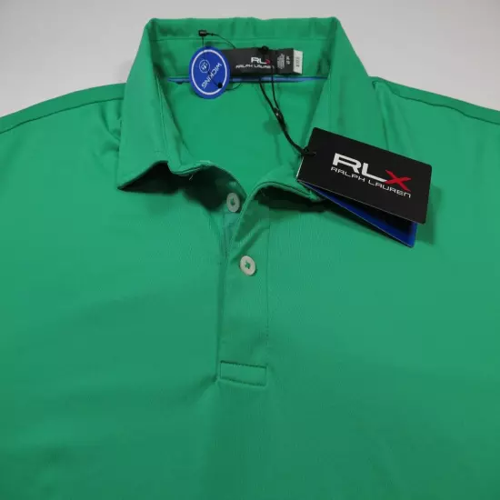 RLX Golf Ralph Lauren Mens Stretch Green Wicking Pullover Polo Shirt XL NWT NEW