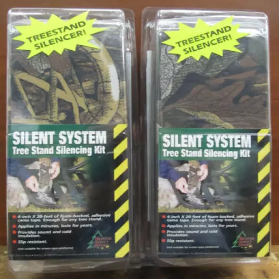 Lot of 2 HUNTER SAFETY SYSTEM Silent TREESTAND Camo QUIET Kit Waterproof 