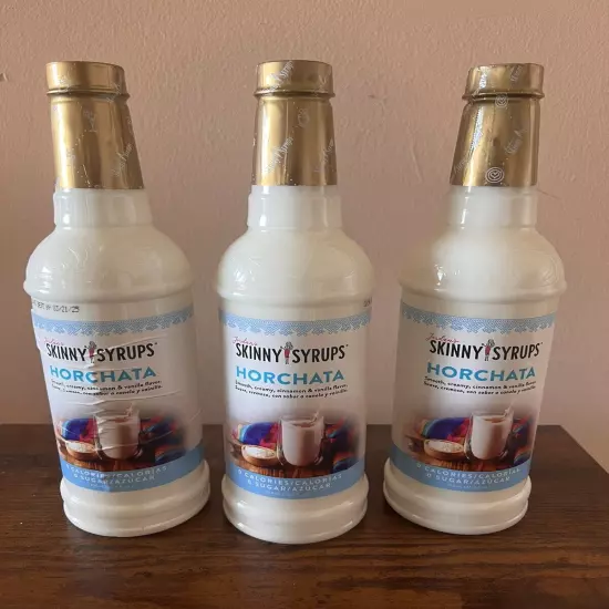 Jordan’s Skinny Syrups Horchata SET OF 3 Sugar Free 0 Calories