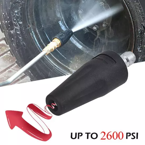 High Pressure Washer Jet Wash Dirt Blaster Rotating Turbo Tip Spray Nozzl M2G5