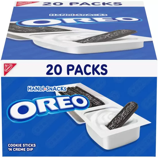 Handi-Snacks Cookie Sticks 'N Creme Dip Snack Packs, 20 Snack Packs