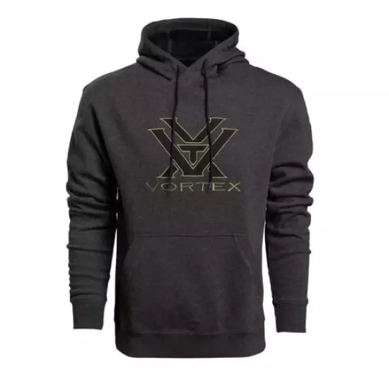 VORTEX OPTICS Men's Comfort Hoodie - Charcoal Heather - 220-57-CHR - Auth Dealer