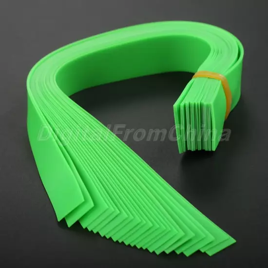 Multiple Thickness Slingshot Catapult Flat Rubber Band Green Color Pack of 10pcs