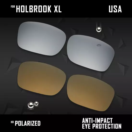 Anti Scratch Polarized Replacement Lenses for-Oakley Holbrook XL OO9417 Options