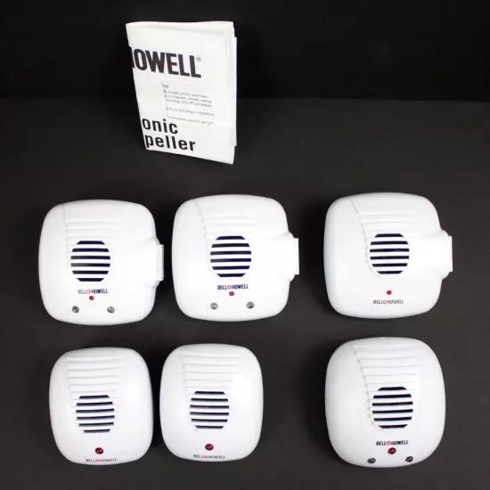 Bell and Howell Direct Plug In Ultrasonic Pest Repeller Lot of 6 Model SB-194