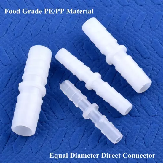 5~200Pcs 4~14Mm Food Grade Plastic Equal Dia Direct Connectors Aquarium Fish Tan