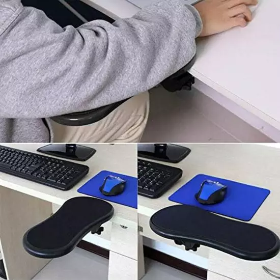 Attachable Rotating Rest Extender Armrest Pad Desk Computer Table Arm Support Mo