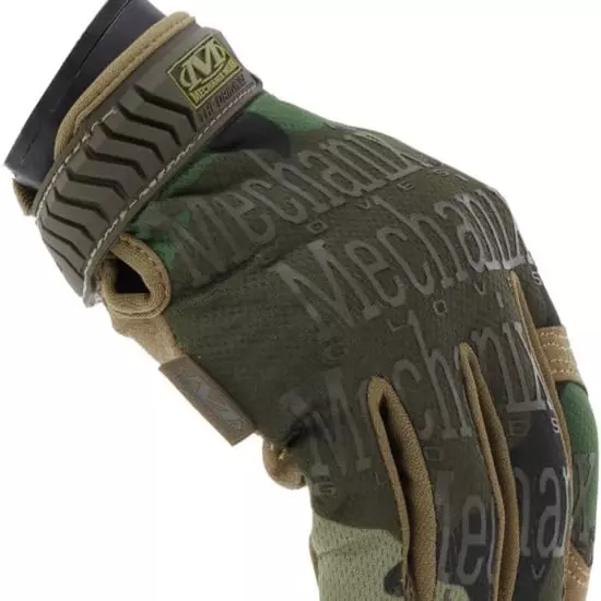 - Original Woodland Camo Tactical Gloves (Small, Camouflage)