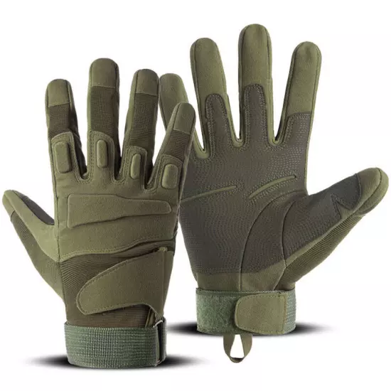 Men Tactical Gloves Full Finger Protection Airsoft Paintball Work Hunting Gloves