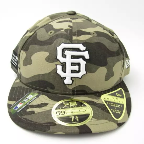 New Era San Francisco Giants Armed Force Low Profile 59Fifty Fitted Hat Sz 7 5/8