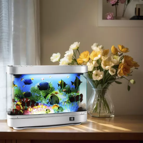 Artificial Tropical Fish Decorative Moving Aquarium Lamp - Virtual Ocean Moti...