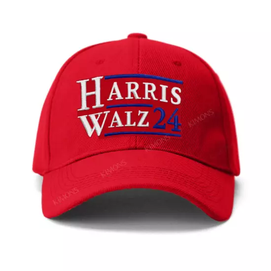 Harris Walz 2024 Presidential Election USA FLAG Adjustable Cap Baseball Hats - 2