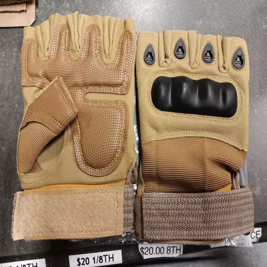 Multi Purpose Half Finger Gloves W/hard KNUCKLES 