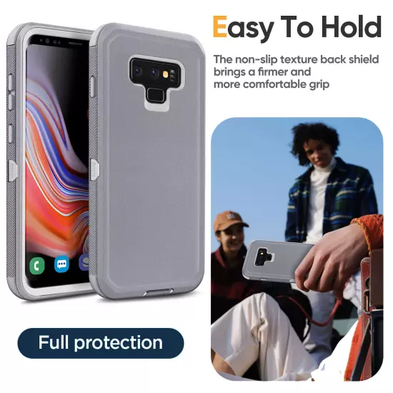 For Samsung Galaxy Note 9 Heavy Duty Shockproof Phone Case Cover / Belt Clip