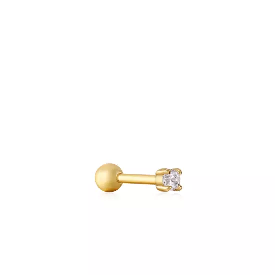 Ania Haie - Gold Sparkle Barbell Single Earring New No Tag