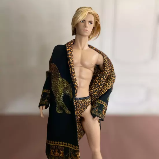 Reversible Tiger bathrobe and underwear (doll outfits) for Ken and FR Homme