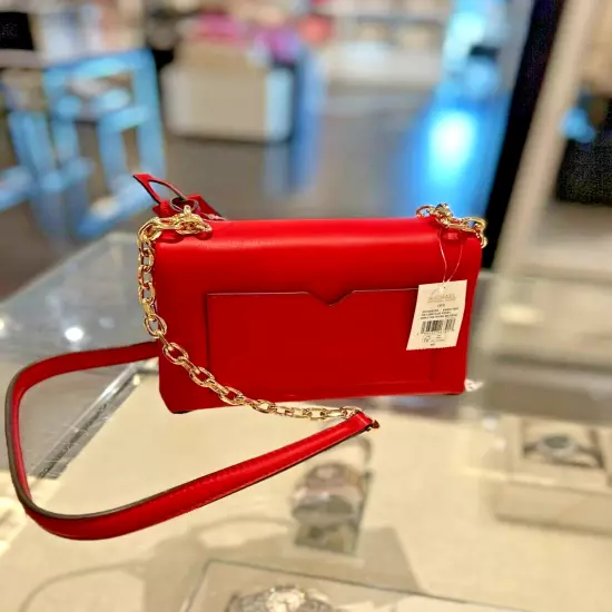 Michael Kors Cece Small Bag Crossbody Handbag Purse Bright Red Ladies Fashion