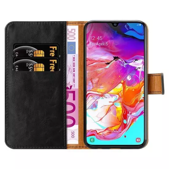 Case for Samsung Galaxy A70 / A70s Protection Wallet Cover Magnetic Luxury Book