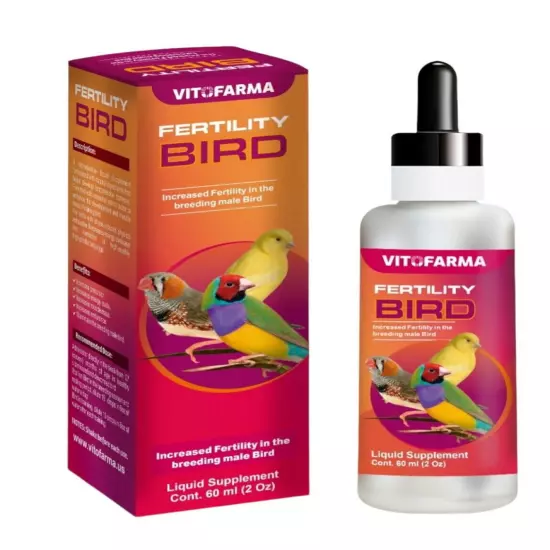 VITOFARMA SUPPLEMENT FERTILITY BIRD 60ML INCREASED BREEDING VITAMIN PARA PAJAROS