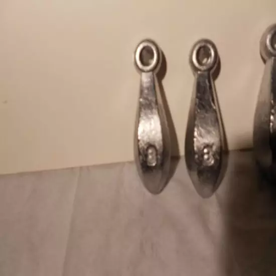 32 HANDMADE 8 OZ PURE LEAD BANK SINKERS FROM A DO-IT-MOLD