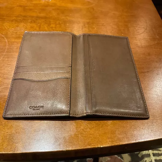 Coach Tan Soft Leather Passport Case/Holder/Wallet