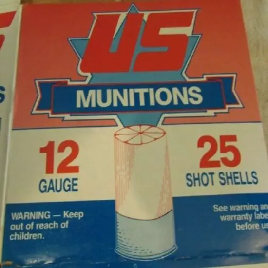 VINTAGE US MUNITIONS 12 GA CARTRIDGE SHELLS Box Empty