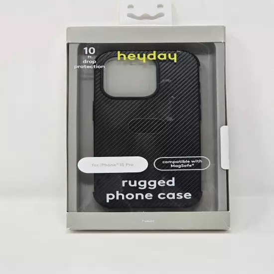 Apple iPhone 15 Pro Rugged Phone Case with MagSafe - heyday Black - Open Box