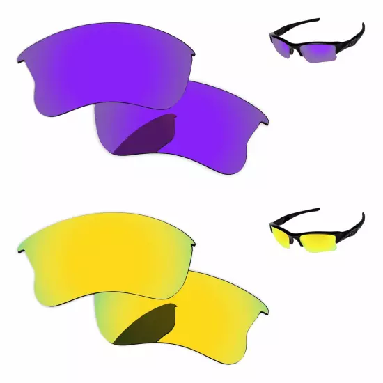 Lensology Polarized Replacement Lenses For-Oakley Flak Jacket XLJ Multi-Options