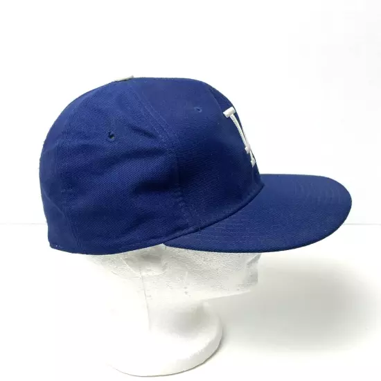 Vtg LA Dodgers New Era Pro Model Fitted Hat 6 7/8 Wool Diamond Collection USA