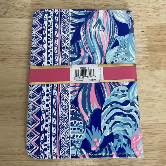 Lilly Pulitzer Scale Up Passport Cover Travel Wallet Credit Card Slots New