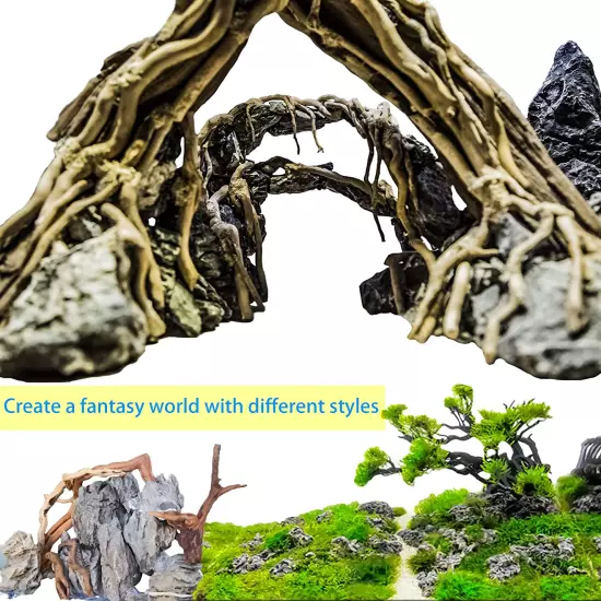 8 Pack Natural Driftwood for Aquarium, Aquarium Decor Spider Wood Freshwater Fis