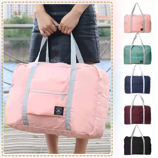 Large Luggage Duffle Bag Foldable Lightweight Weekender Travel Bag Men Women