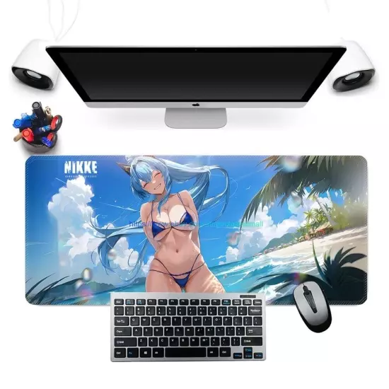 NIKKE Goddess of Victory-Helm RGB Oversized Anime Waifu Mousepad Mouse Desk Mat