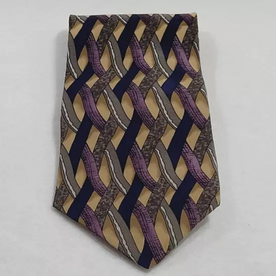 BRANDY Cocktail Collection Business Casual Silk Necktie Colorful Weave Pattern