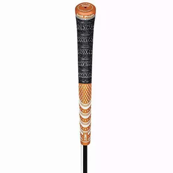 Golf Pride MCC Multi Compound Teams Golf Grip (Dark Orange/White)