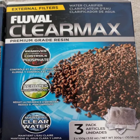 Fluval ClearMax Phosphate Remover Chemical Filter Media for Aquariums 100g New