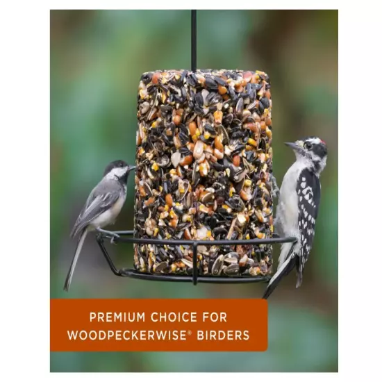 Woodpecker Snack Log, Wild Bird Feed, Dry, 1 Count per Pack, 32 oz