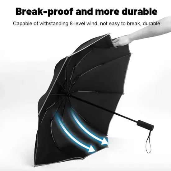 12 Bones Windproof Double Layer Resistant Umbrella Fully Automatic Rain Men Wome